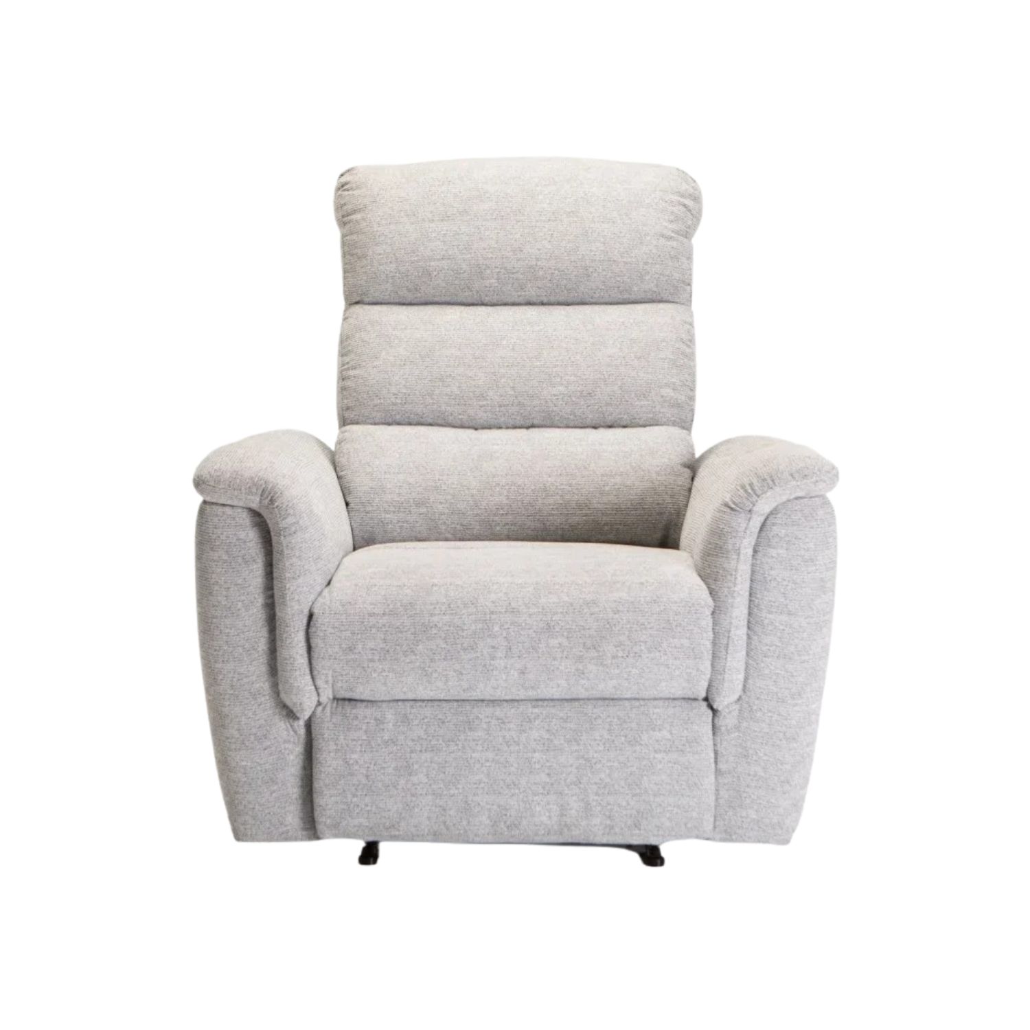 Grey Fabric Electric Recliner Armchair