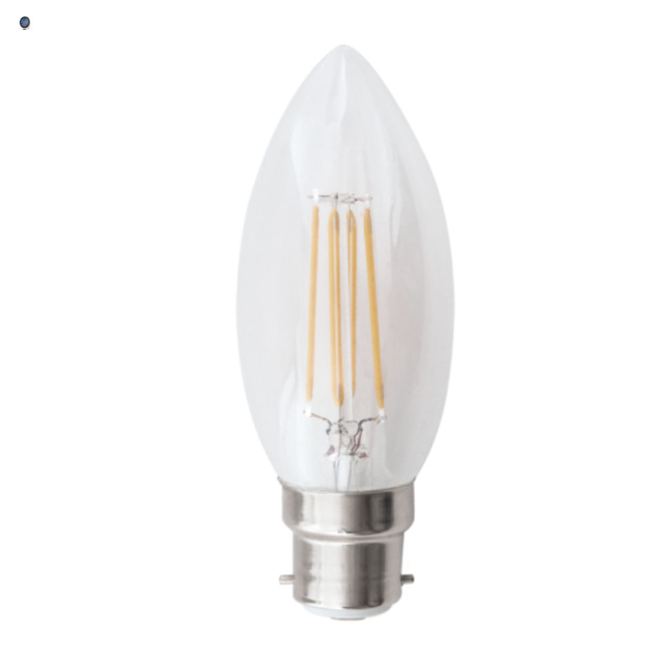 4.5W Dimmable Cool White LED Filament Candle Bulb