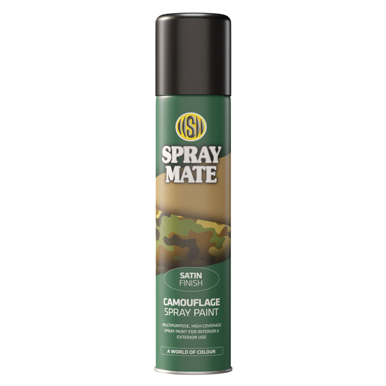SPRAYMATE CAMOUFLAGE SATIN BLACK 250ml