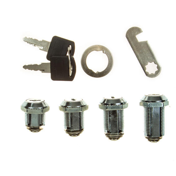 Cam lock cabinet chrome plated 20mm L&B security