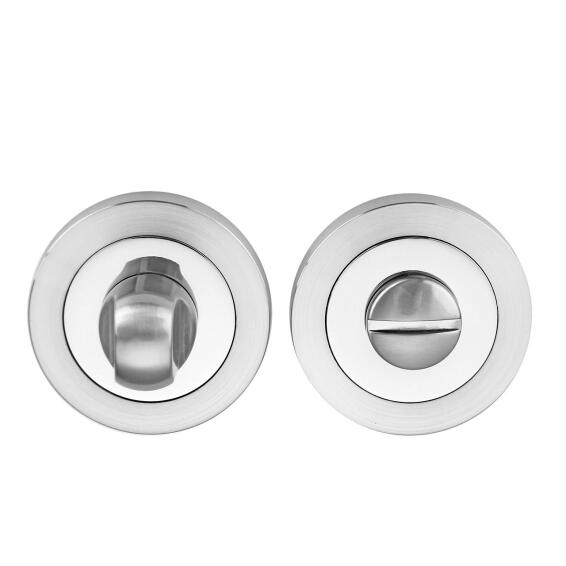 Escutcheons round rose thumbturn satin nickel finish eina inspire