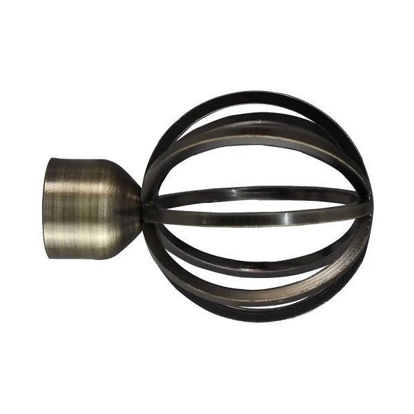 Steel Rod Finial, Globe, Bronze, 25mm BY WOODLY