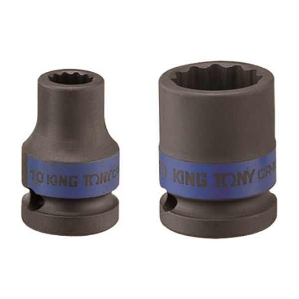 King Tony - Socket 1/2" Standard Impact X 19mm 12P - 3 Pack