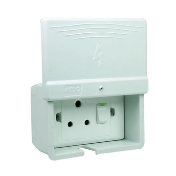 ACDC - W/P Surface 16a Single Socket Outlet Fibre (dmc)