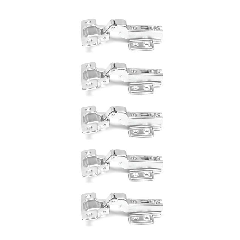 ROCO 110 Degree 4 Hole Base Plate Cupboard Hinge 9mm ( 5 Pack )