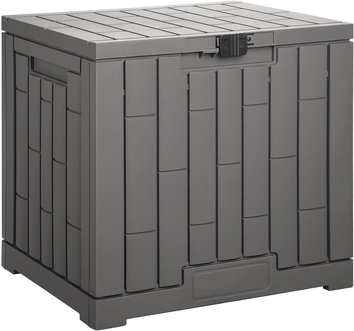 HOMEPOLA 115L Outdoor Lockable Storage Box Stylish ,Waterproof Deck Box