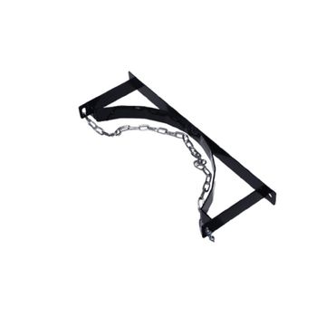 Wall Mounted Single LP Gas Cylinder Bracket - Black