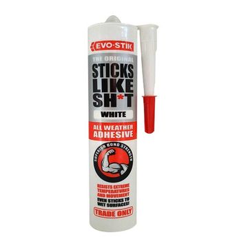 EVO-STIK Sticks Like Sh*T All Weather Adhesive White 290ml