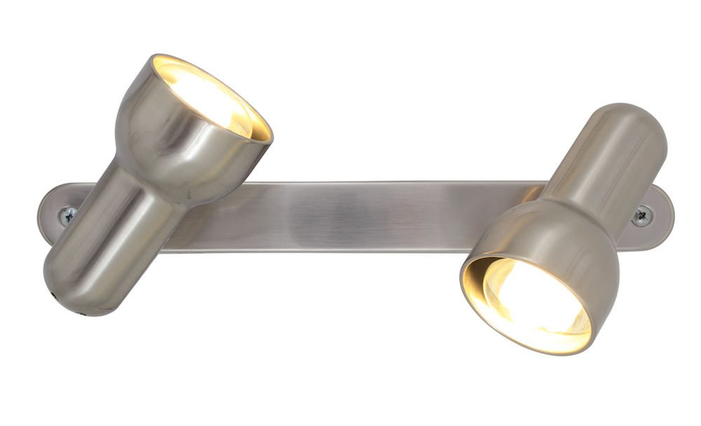 Eurolux Spot Turbo Bar 2 Lights R63 S/Light - Satin Chrome