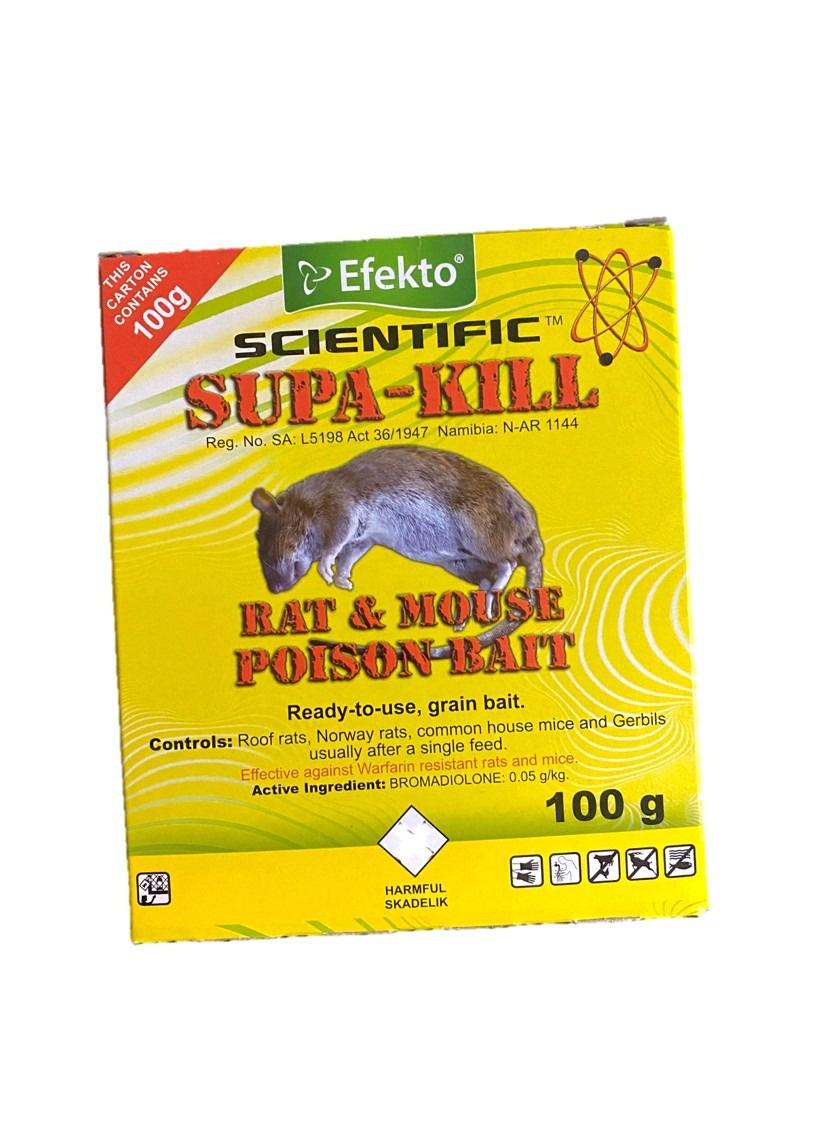 Efekto Scientific Supa-Kill Rat Poison Bait 100g
