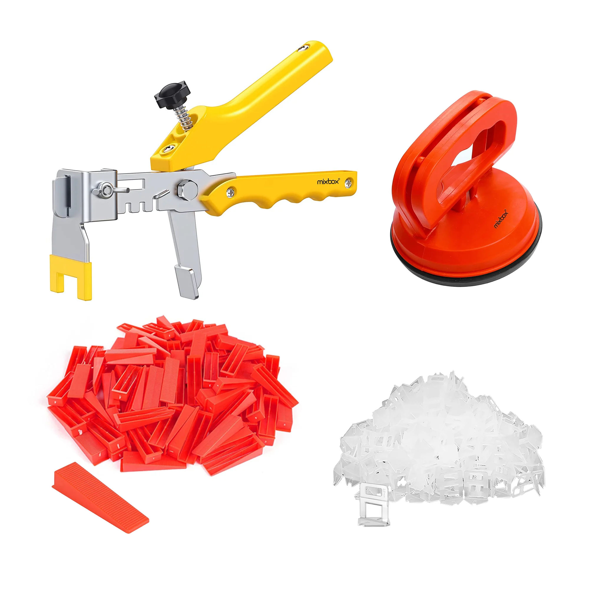 Tile Levelling System Kit And Suction Cup Lifter Set