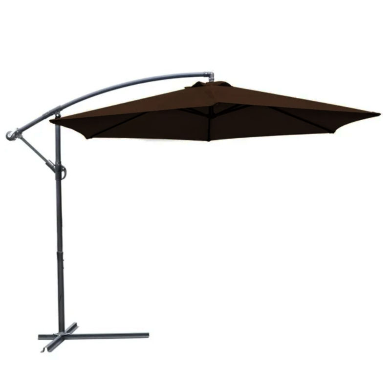 Shayd - 3M Outdoor Patio Cantilever Umbrella - Brown