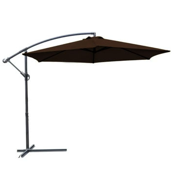 Shayd - 3M Outdoor Patio Cantilever Umbrella - Brown