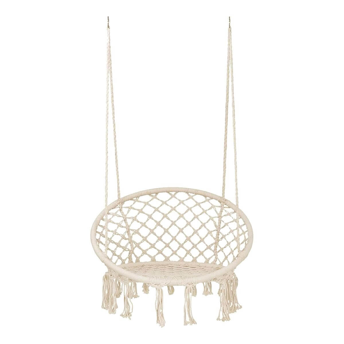 Modern Hammock Swing Lounge Chair - White