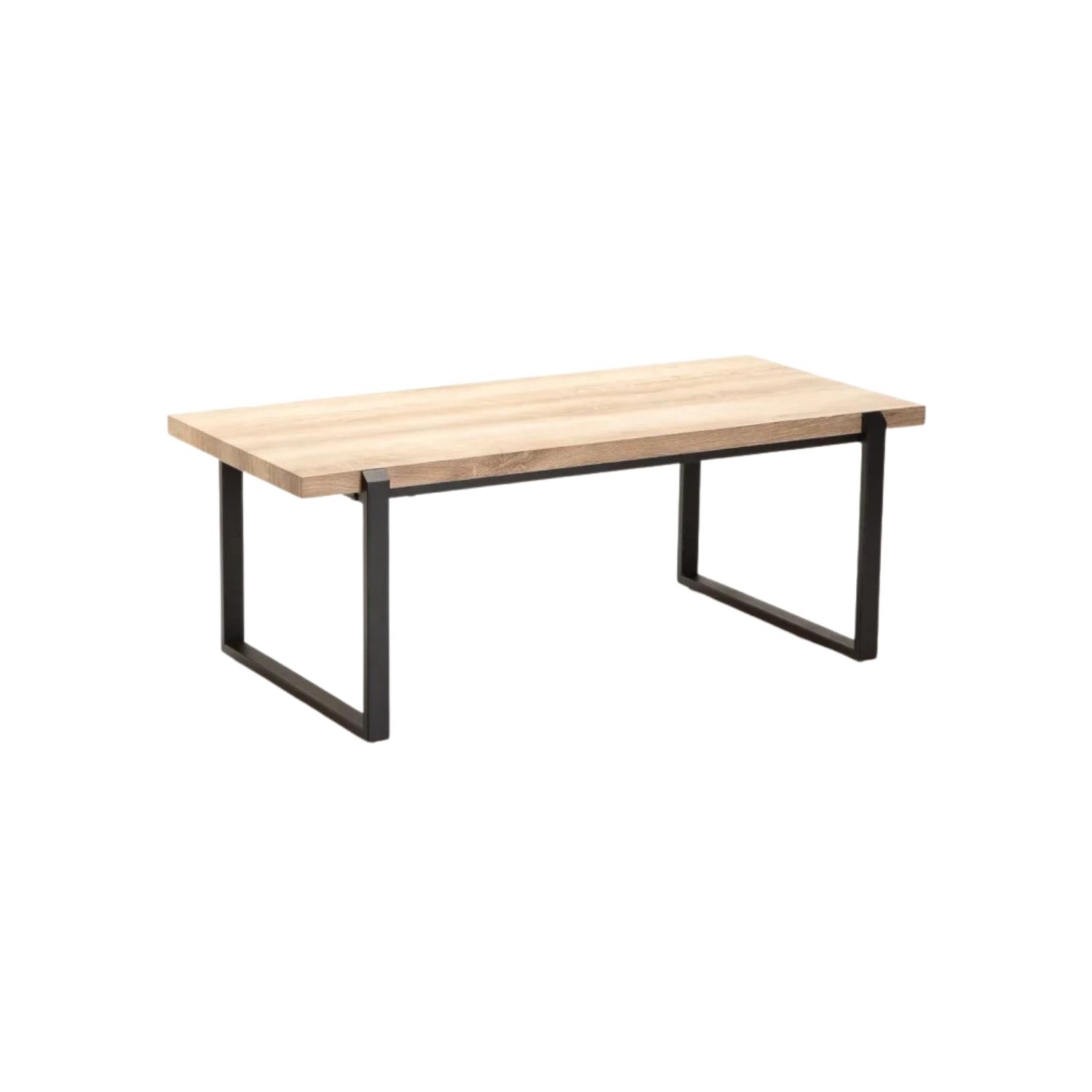 120x60cm Industrial Style Coffee Table - Oak
