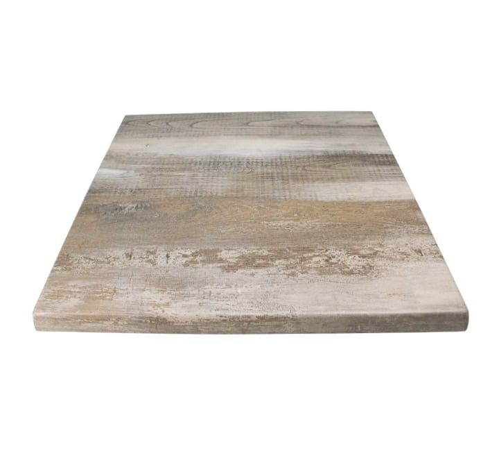 Vividitto - Werzalit Square Cafe Table Top 60cm - Iceland Oak 2