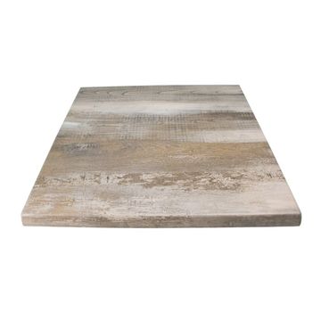 Vividitto - Werzalit Square Cafe Table Top 60cm - Iceland Oak 2