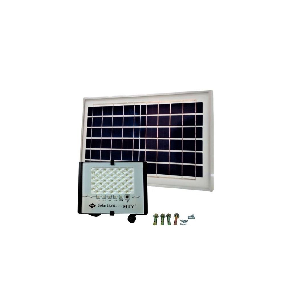 100W Solar Outdoor LED Floodlight with solar panel