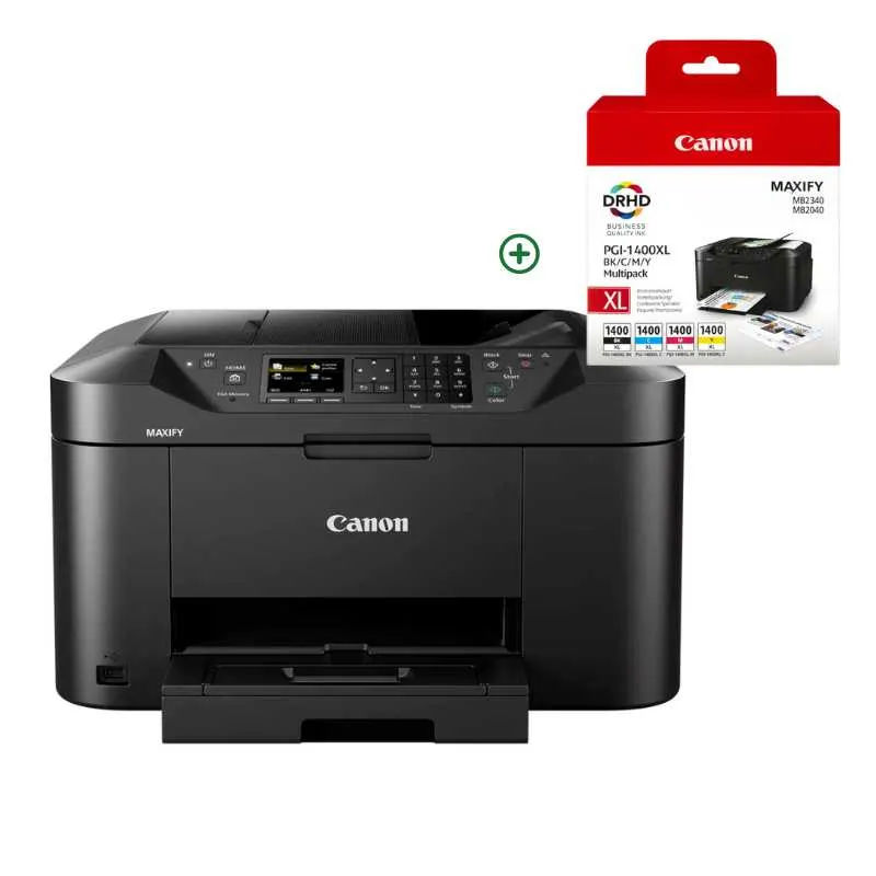 Canon Multifunction Printer and Canon 1400XL CMYK High Yield Original Ink Multipack Bundle