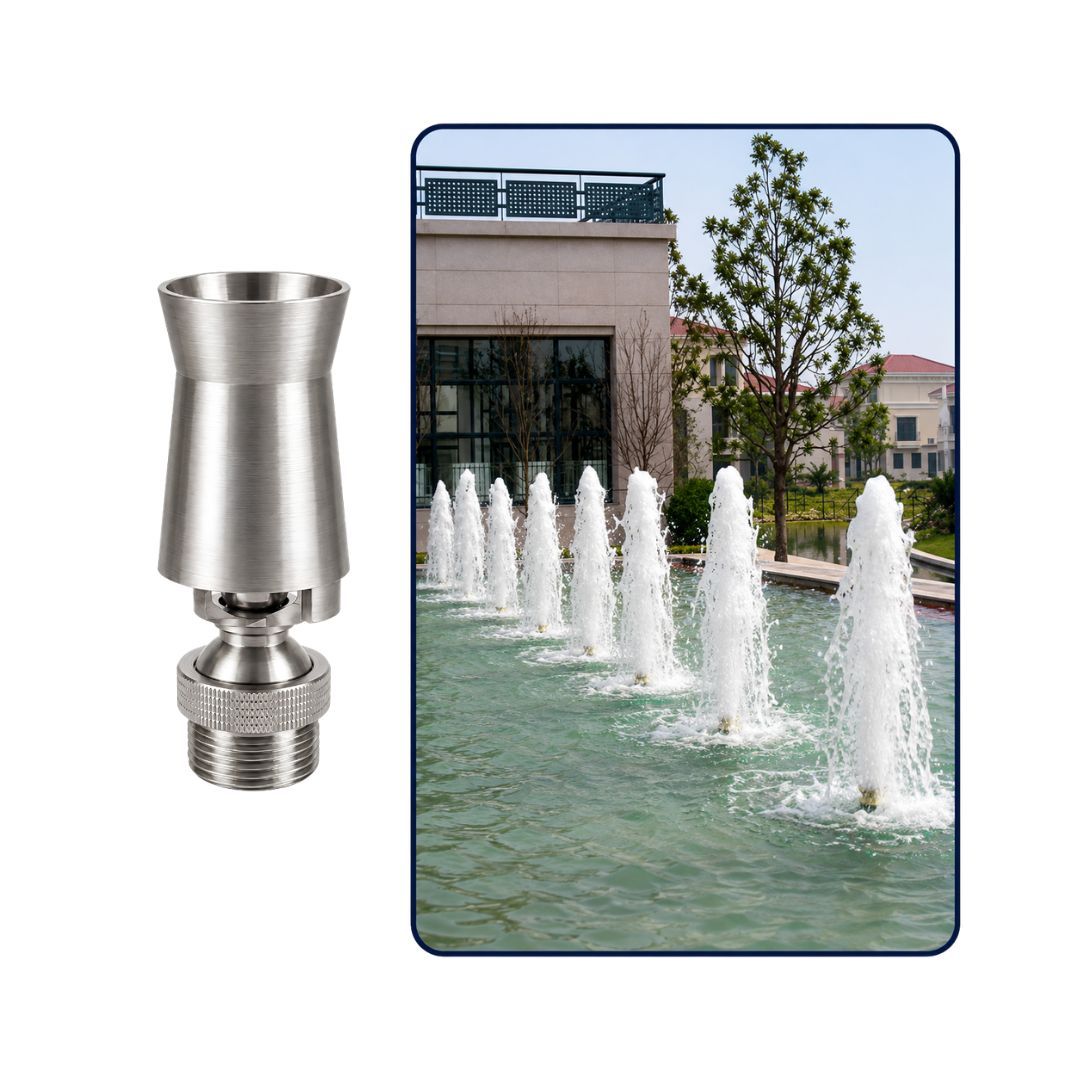 40mm Cascade Fountain Nozzle - Stainless Steel
