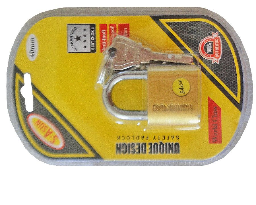 Padlock 40mm with 4 keys