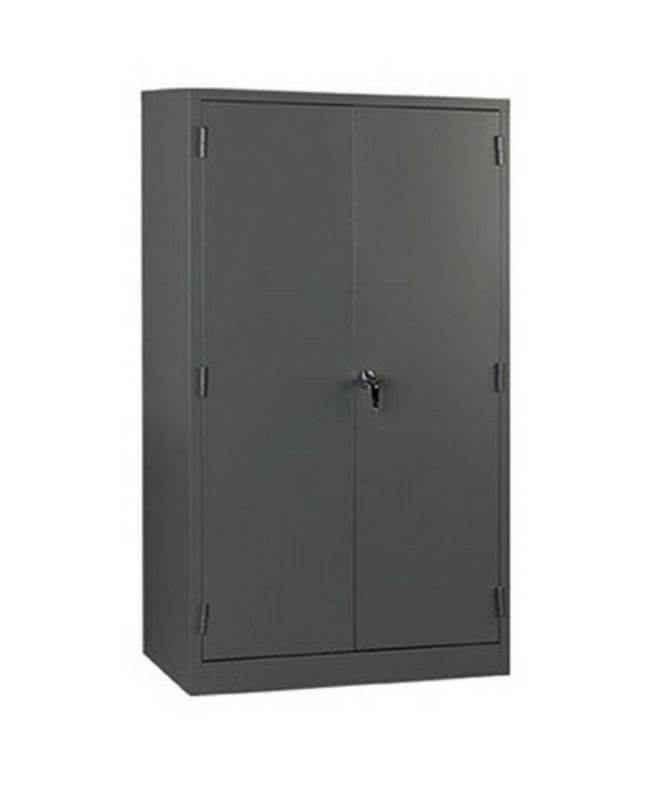 Steel Stationery Cupboard (4-Tier) Hammertone Grey