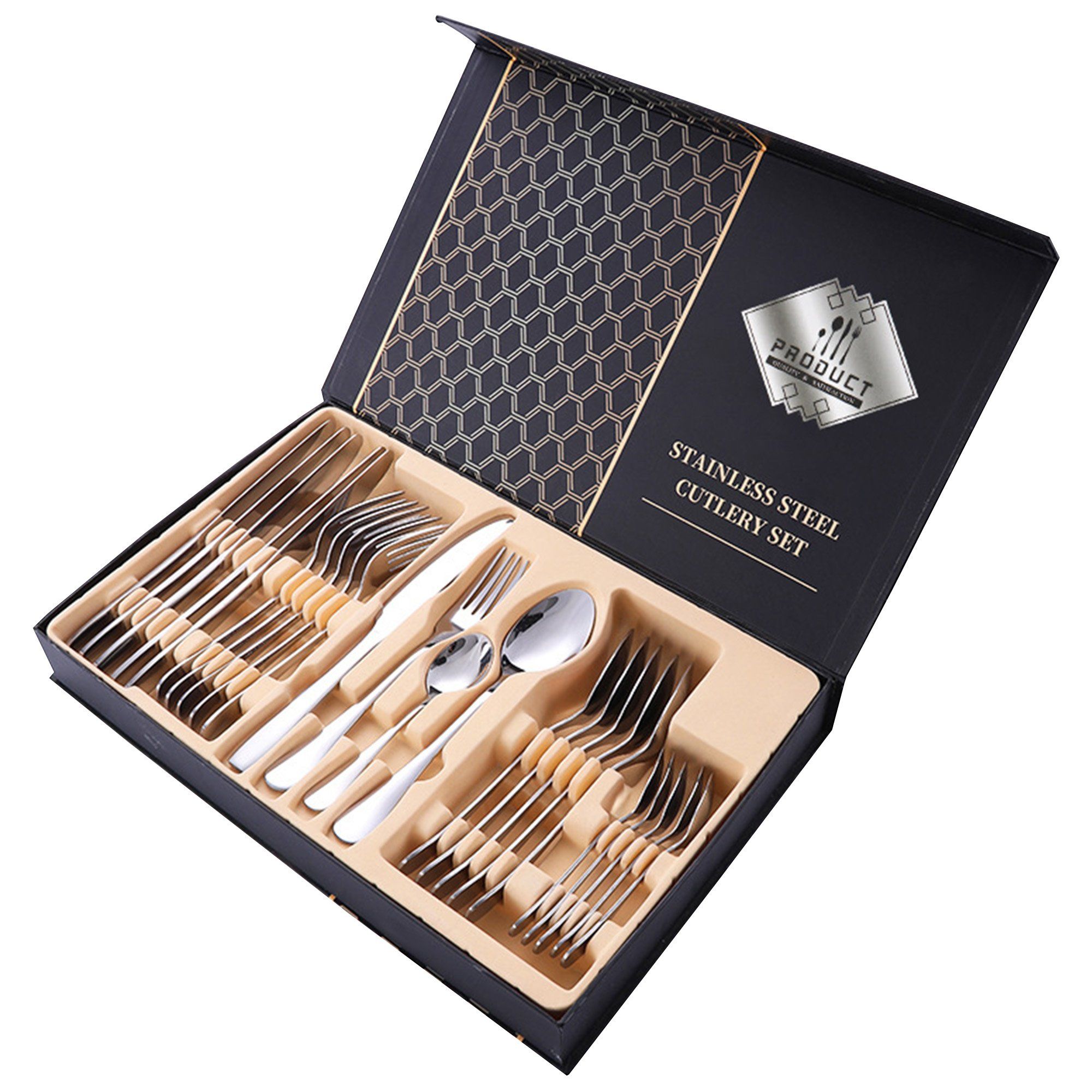 24 Pcs Stainless Steel Cutlery Set