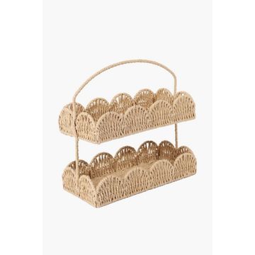 SEAGRASS SCALLOPED SHOWER CADDY Stylish, Practical & Organized Bathroom Storage