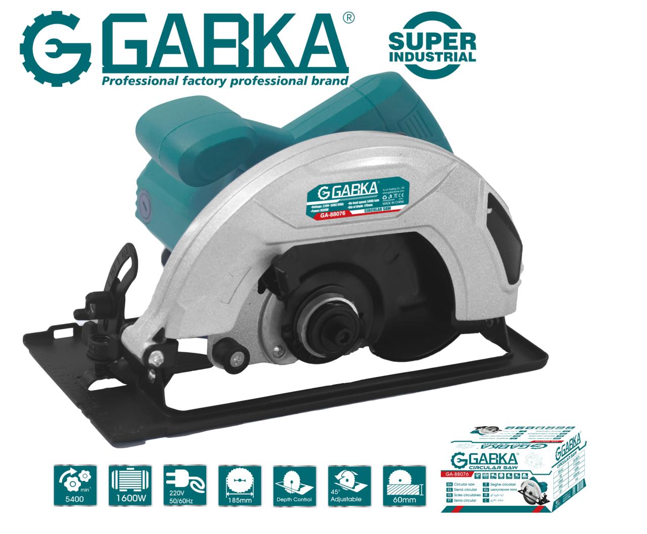 7″ Circular Saw – 1600W Electric Power Saw for Wood, Plastic & More