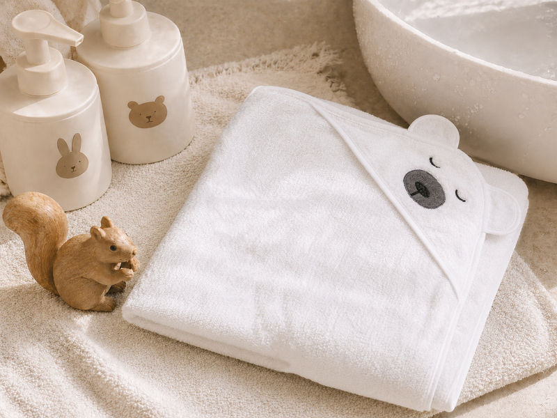 Baby Hooded Towel - Asset 014 - 090x090cms - 380GSM