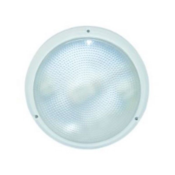 2D 16W Clear White Bulkhead 266Dia x 67 IP54