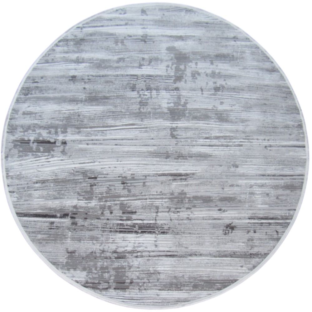 BK Carpets & Rugs – Modern Round Rug   - Grey   - Dark Grey  -  2.4m x 2.4m