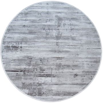 BK Carpets & Rugs – Modern Round Rug   - Grey   - Dark Grey  -  2.4m x 2.4m