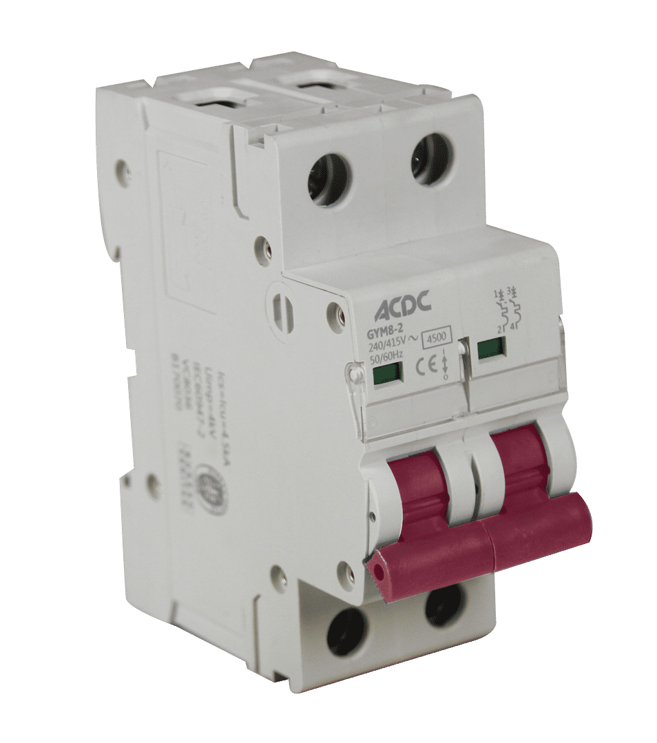 ACDC - Circuit Breaker - 2 Pole - D-Curve - 4.5kA - 16A | LEROY MERLIN ...