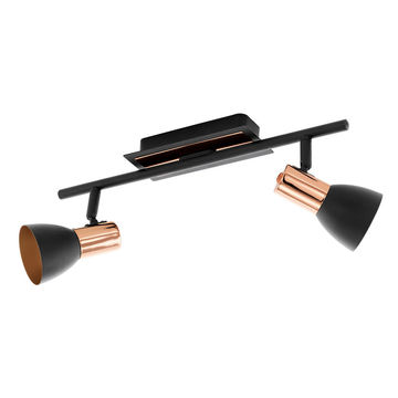 Barnham - LED - 2 Lights - Spot Light - Black/Copper - LED - 2x3w
