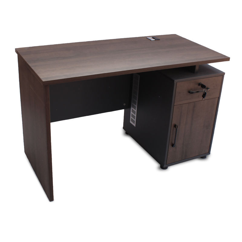 GOF Furniture - Galo 2 Office Desk,  Dark Brown