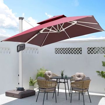 Prestige Home - Cantilever Red Umbrella