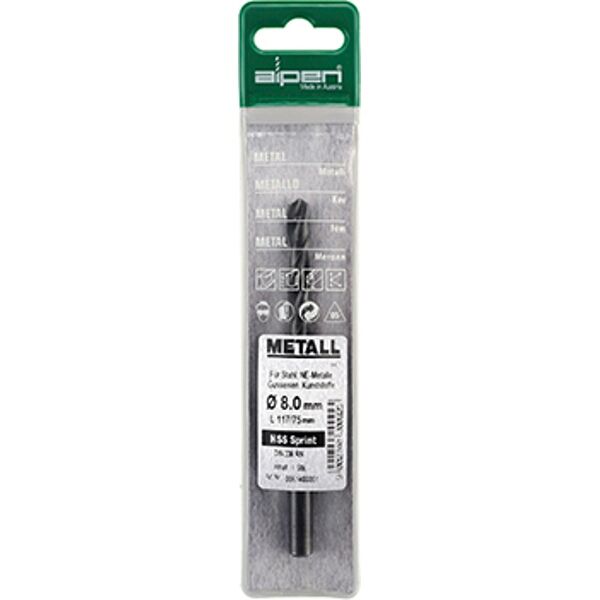 Hss Sprint Master 5Mm X1 61505 Sleeved Din338 Alpen Drill Bit