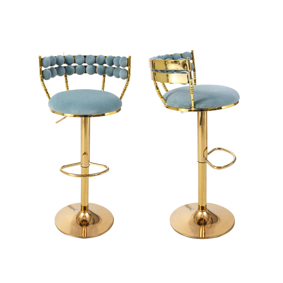KC FURN Lauren Swivel Barstool Set of 2