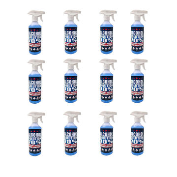 Hand Sanitizer RSA 70% Alcohol Solution 500ml ( 12 Pack )