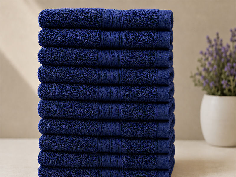 Plush 450GSM 30x50cms Guest Towels - Estate Blue(10pc pack)