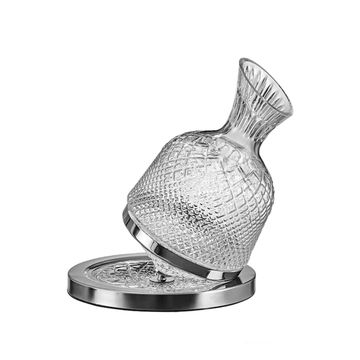 Rotating Crystal Wine Decanter