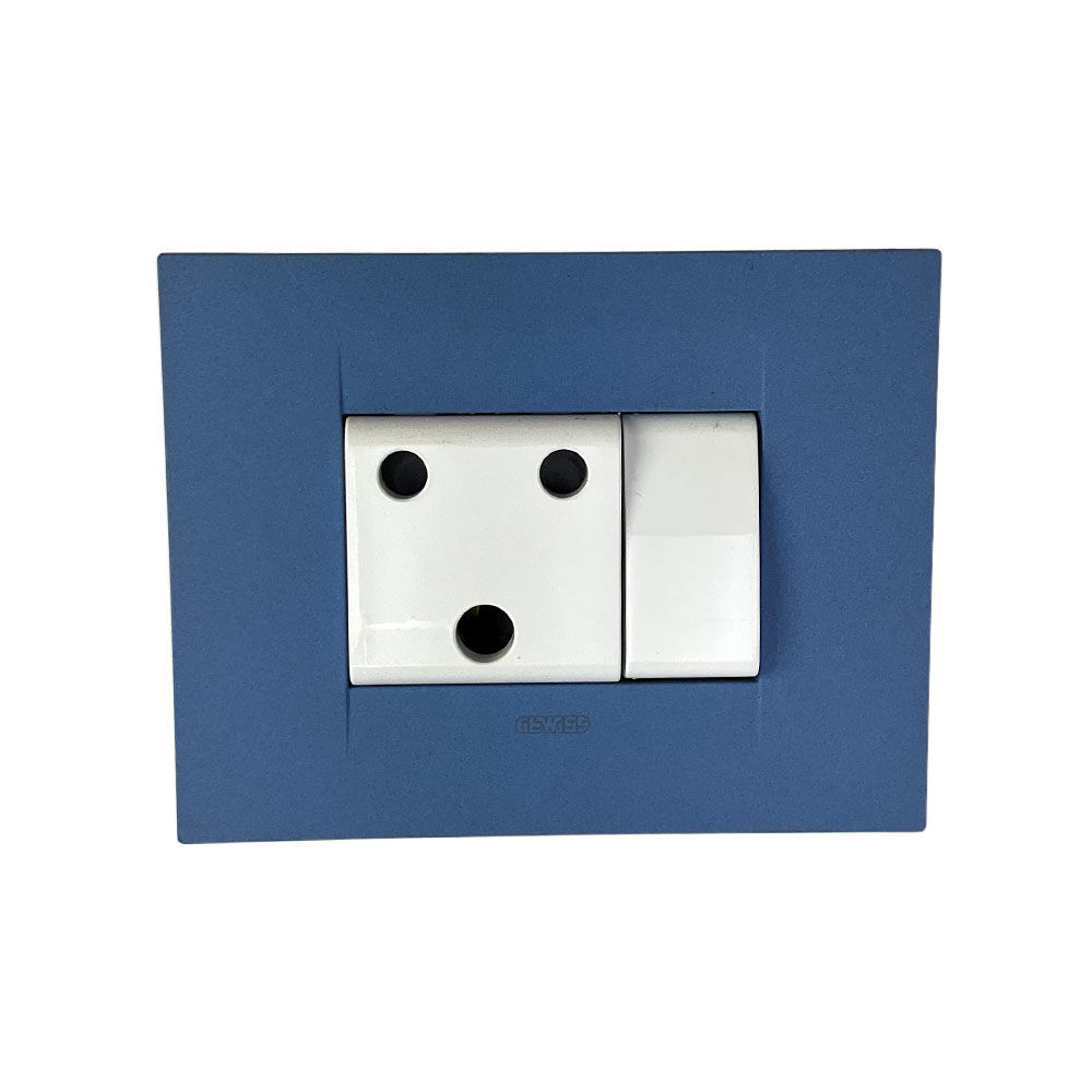 ACDC - Gewiss Chorus GEO Sea Blue 16A Switch Socket Outlet Kit