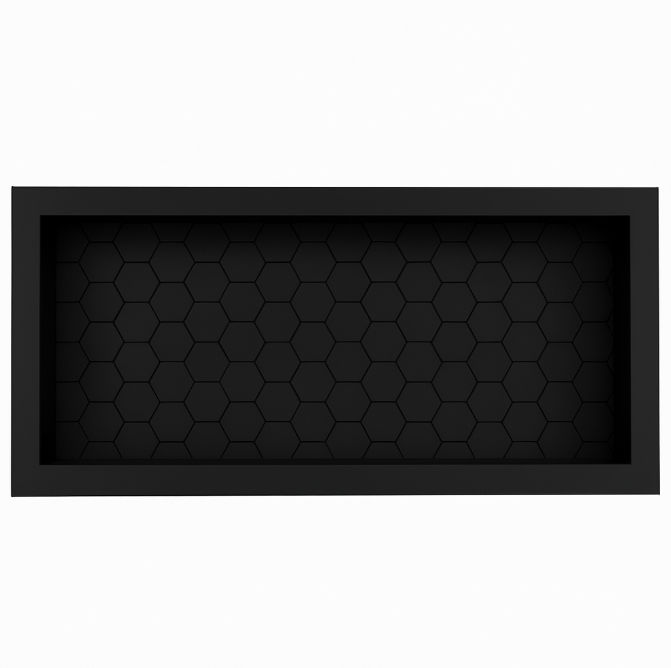 Honeycomb Plastic Wall Niche -Black