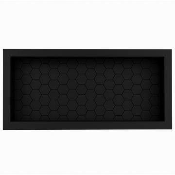 Honeycomb Plastic Wall Niche -Black