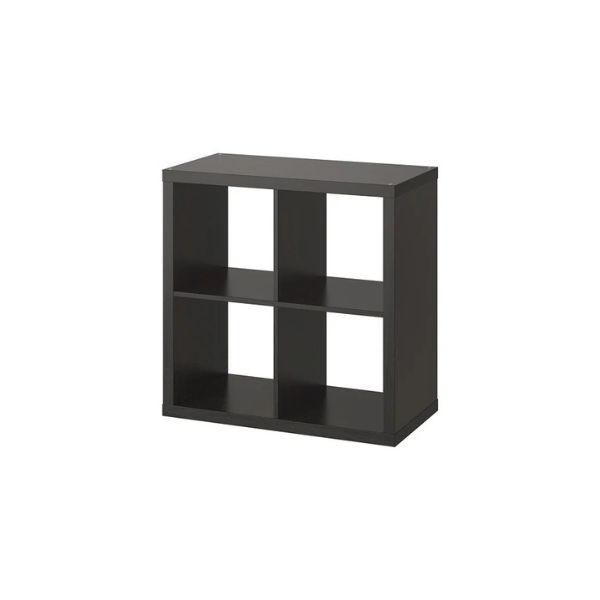KALLAX 2x2, Black-brown, 77x77cm