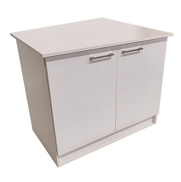 London 90cm 2 Shelf - 2 Door - White
