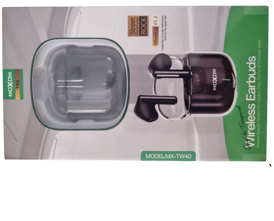 Earbuds TW40 wireless Moxom black ENC Armour