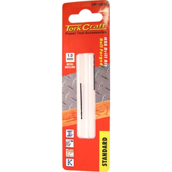 Drill Bit Hss Standard 1.0Mm 2/Card
