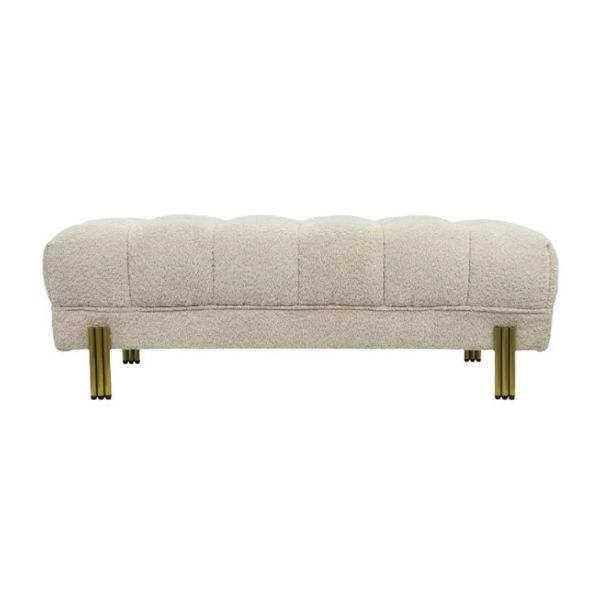 Adeline Sofa Bench Off White